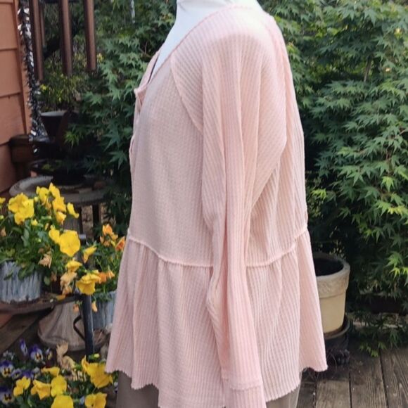 Torrid Brushed Waffle Knit Henley Top - Picture 3 of 9